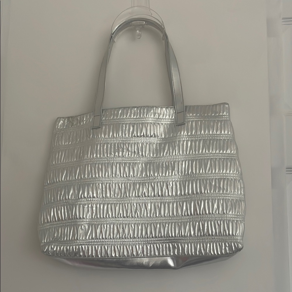 Silver Tote Bag